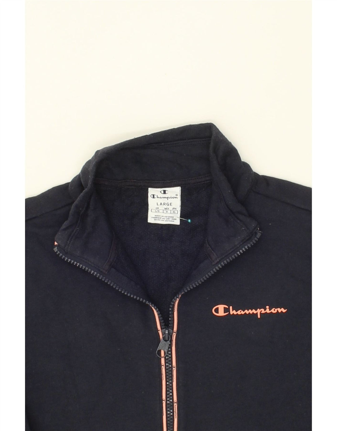 CHAMPION Womens Tracksuit Top Jacket UK 16 Large Navy Blue Vintage Champion and Second-Hand Champion from Messina Hembry 