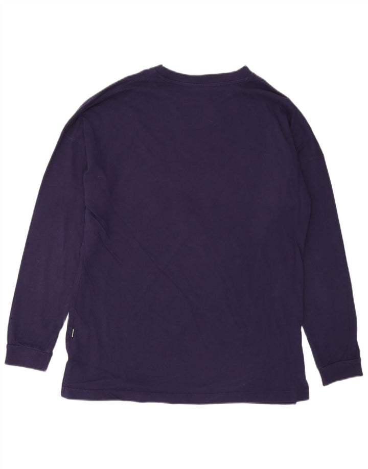 Top pentru femei CONVERSE cu mânecă lungă UK 14 mediu violet din bumbac