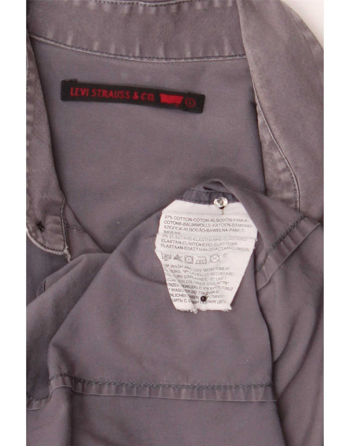 Cămașă Levi's pentru bărbați, bumbac gri mic