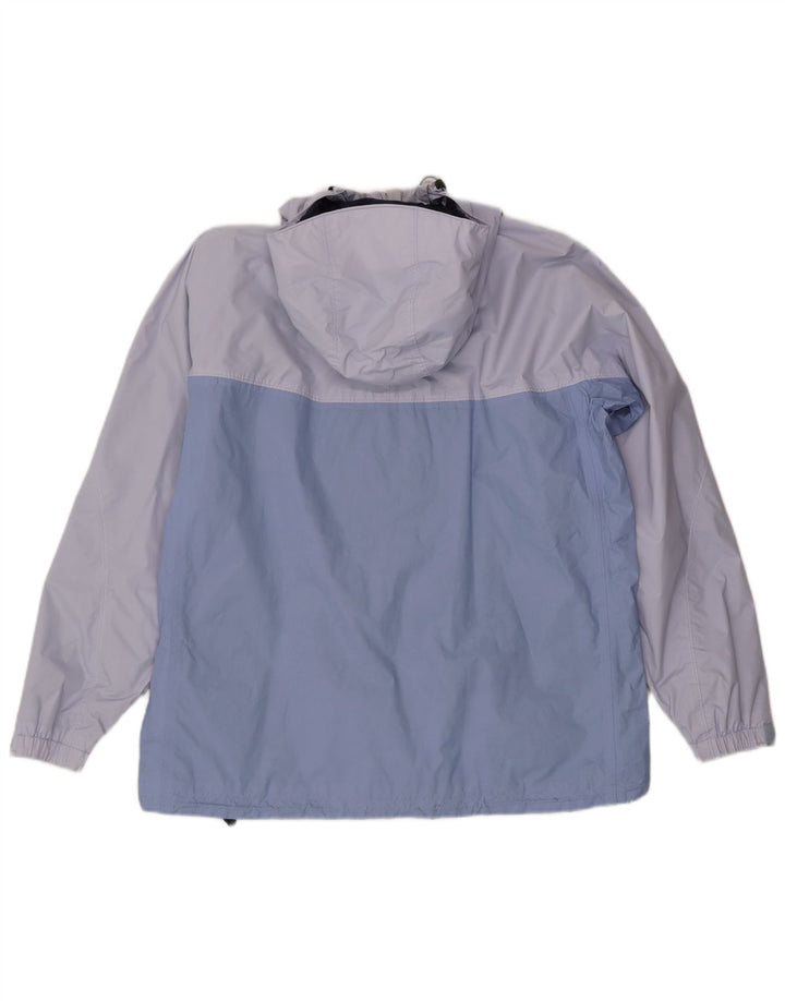 Jachetă de ploaie cu glugă supradimensionată pentru femei Champion UK 18 XL Albastru Colorblock