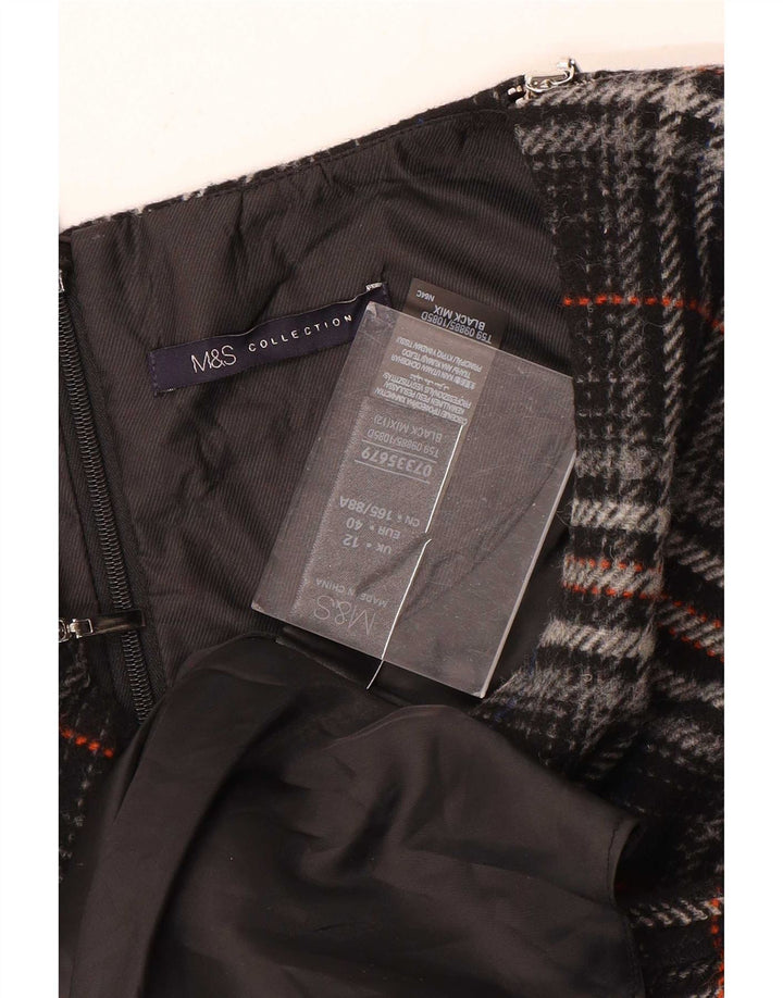 Rochie fără mâneci pentru femei Marks & Spencer UK 12 Medium Black Carid