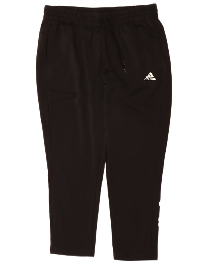 Pantaloni de trening grafic ADIDAS pentru femei Marea Britanie 16/18 Poliester negru mare
