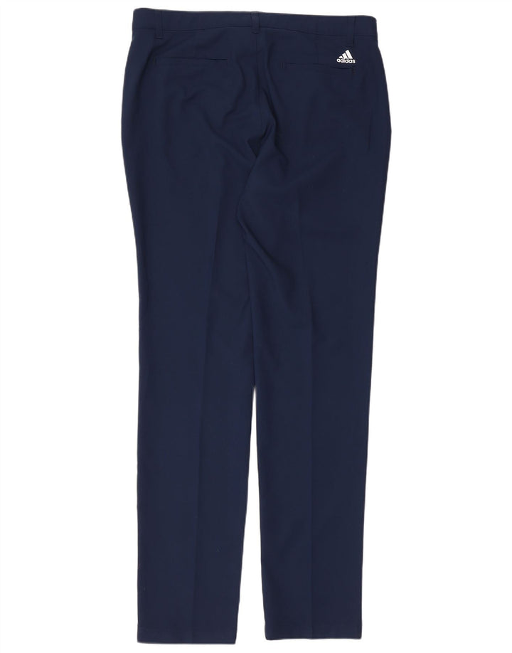 Pantaloni chino subțiri pentru bărbați Adidas W34 L34 poliester bleumarin