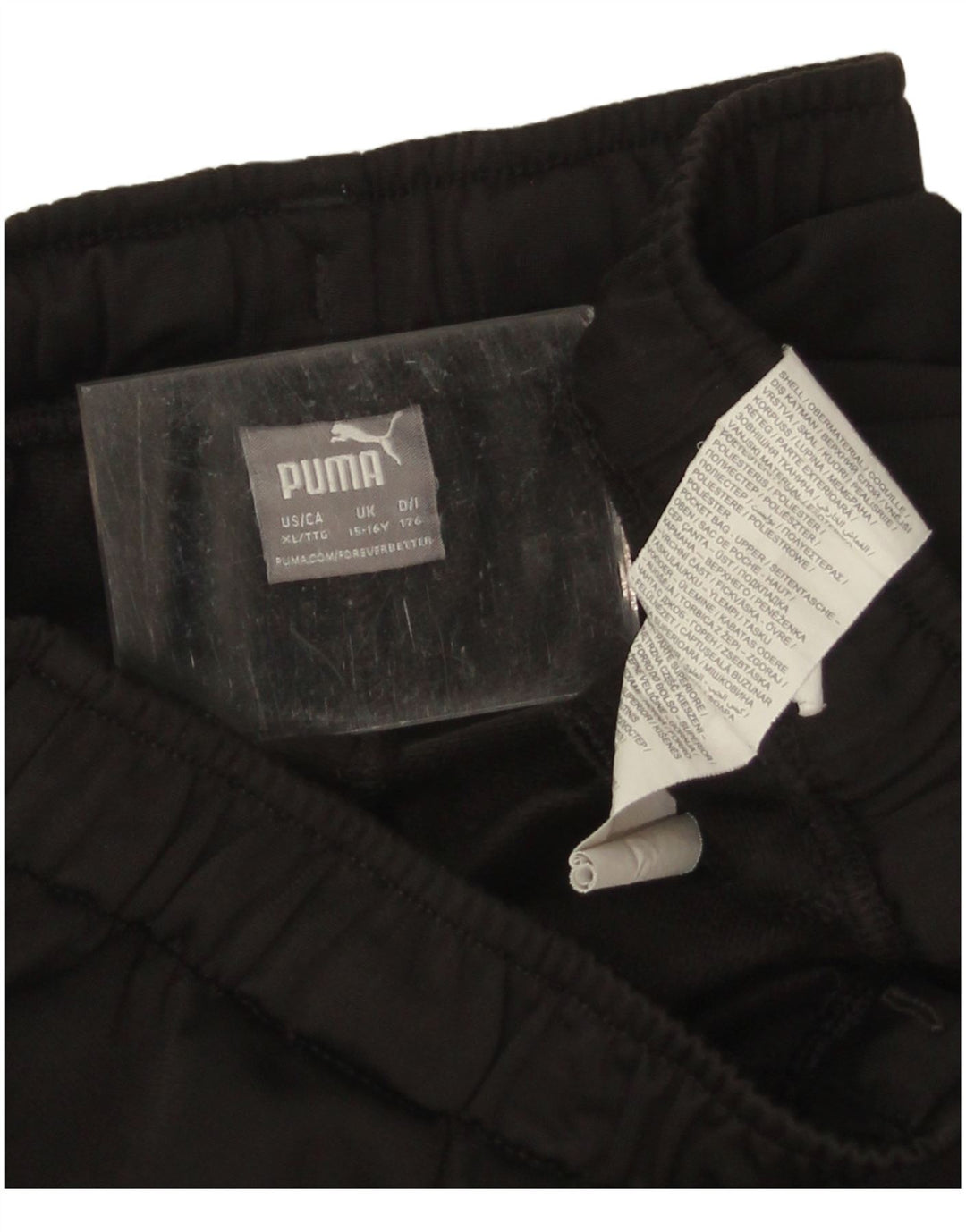 Pantaloni de trening Puma pentru baieti 15-16 ani poliester negru