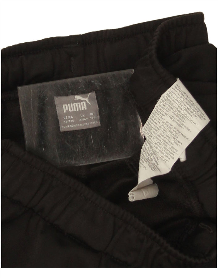 Pantaloni de trening Puma pentru baieti 15-16 ani poliester negru