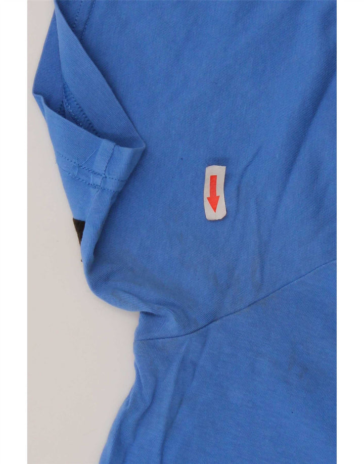 Tricou cu grafică Puma pentru bărbați Top Medium Blue Colorblock Bumbac