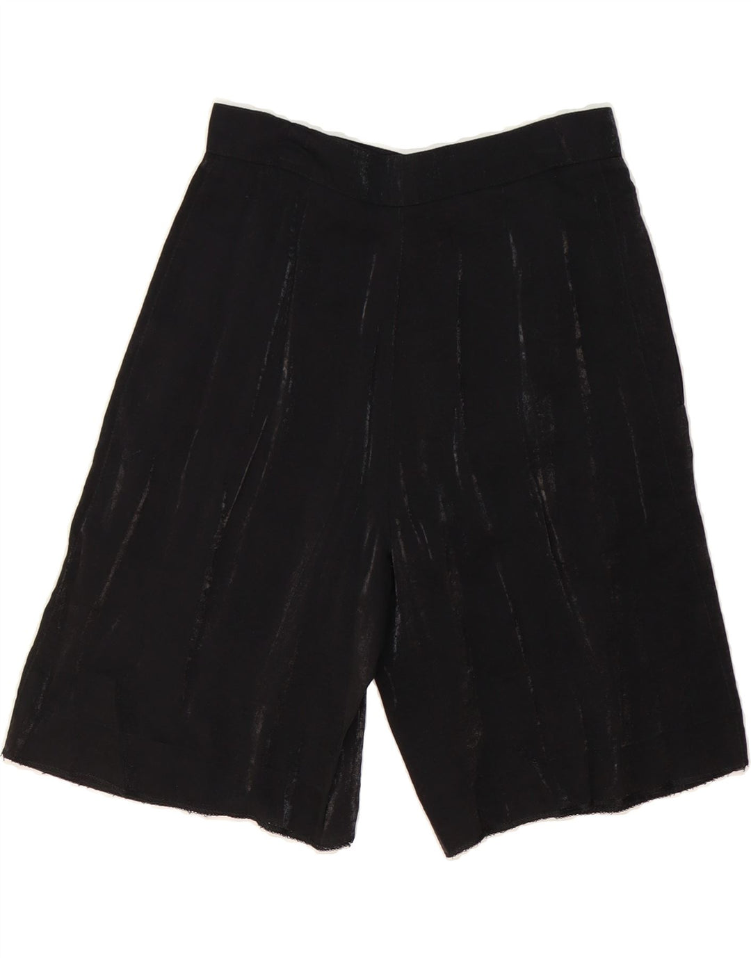 VINTAGE Womens Casual Shorts IT 44 Medium W28 Black Viscose Vintage Vintage and Second-Hand Vintage from Messina Hembry 