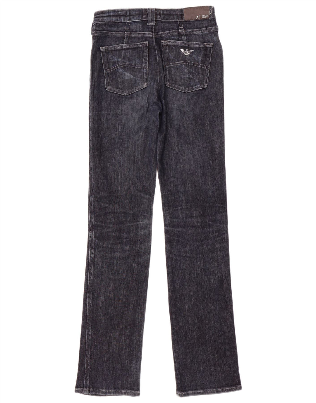 Blugi drepti pentru femei Armani W26 L32 Bumbac bleumarin