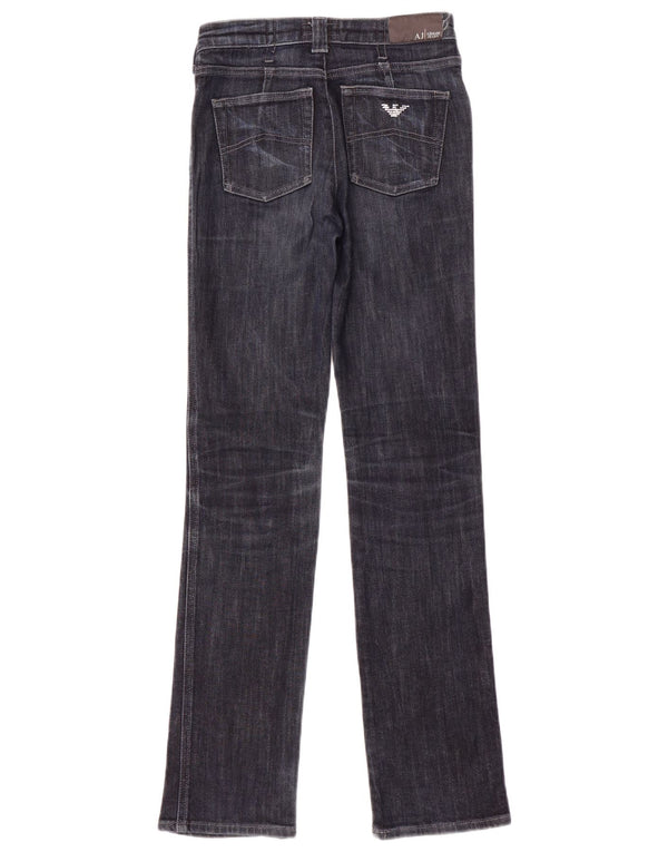 Blugi drepti pentru femei Armani W26 L32 Bumbac bleumarin