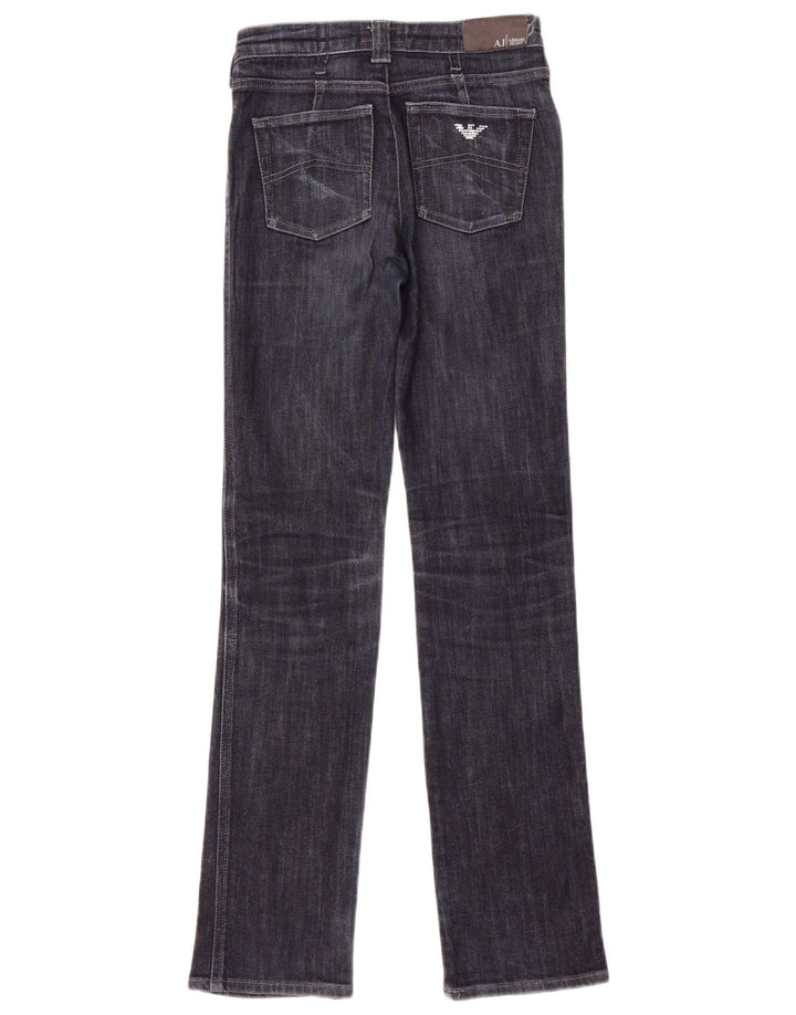 Blugi drepti pentru femei Armani W26 L32 Bumbac bleumarin