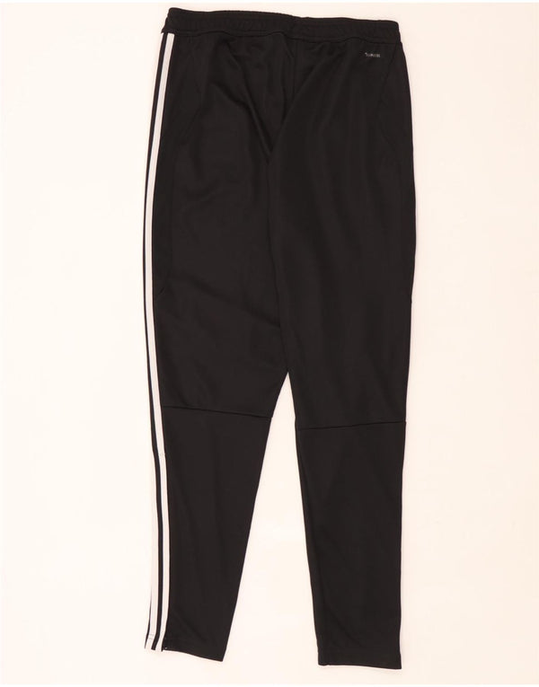 Pantaloni de trening Adidas pentru bărbați, poliester mediu negru