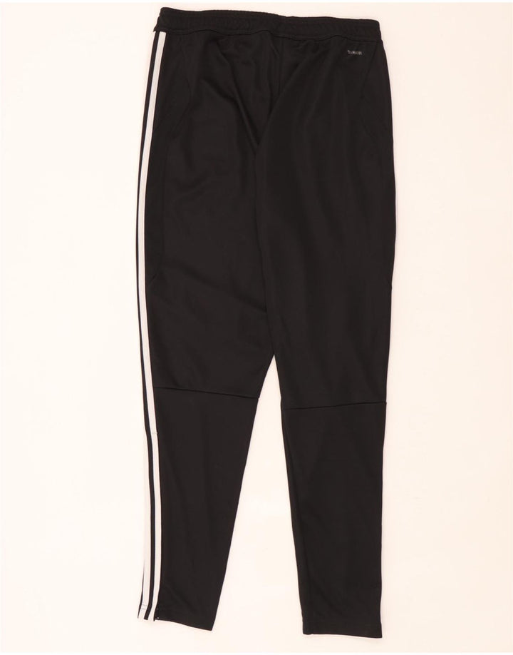 Pantaloni de trening Adidas pentru bărbați, poliester mediu negru