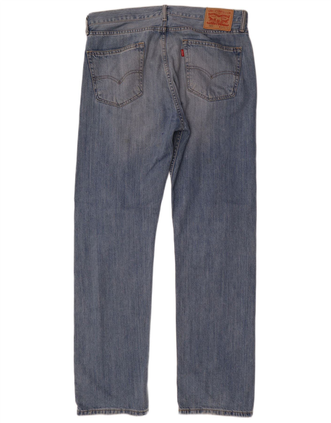 Blugi drepti pentru bărbați Levi's 505 W34 L32 Bumbac albastru