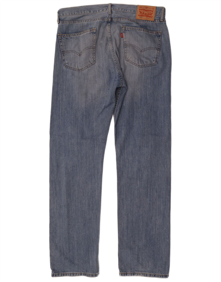 Blugi drepti pentru bărbați Levi's 505 W34 L32 Bumbac albastru
