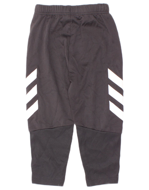 Pantaloni de trening cu grafic pentru băieți Adidas 2-3 ani, negru, color block