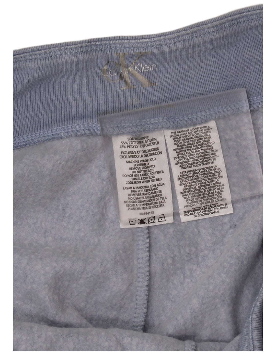 Pantaloni de trening Capri pentru femei CALVIN KLEIN Pantaloni de jogging UK 16 Large Blue