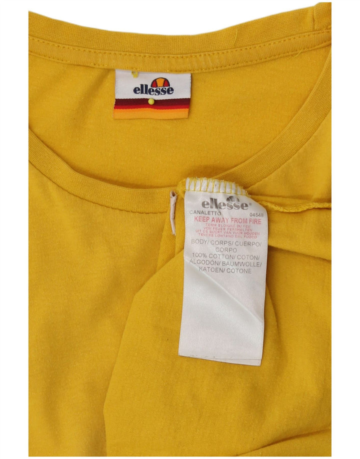 Tricou pentru bărbați Ellesse Top din bumbac galben mediu