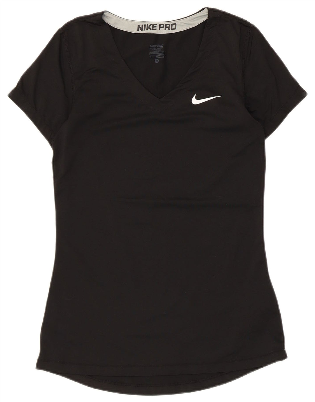 Tricou Nike Dri Fit pentru femei Top UK 12 Medium Negru Poliester