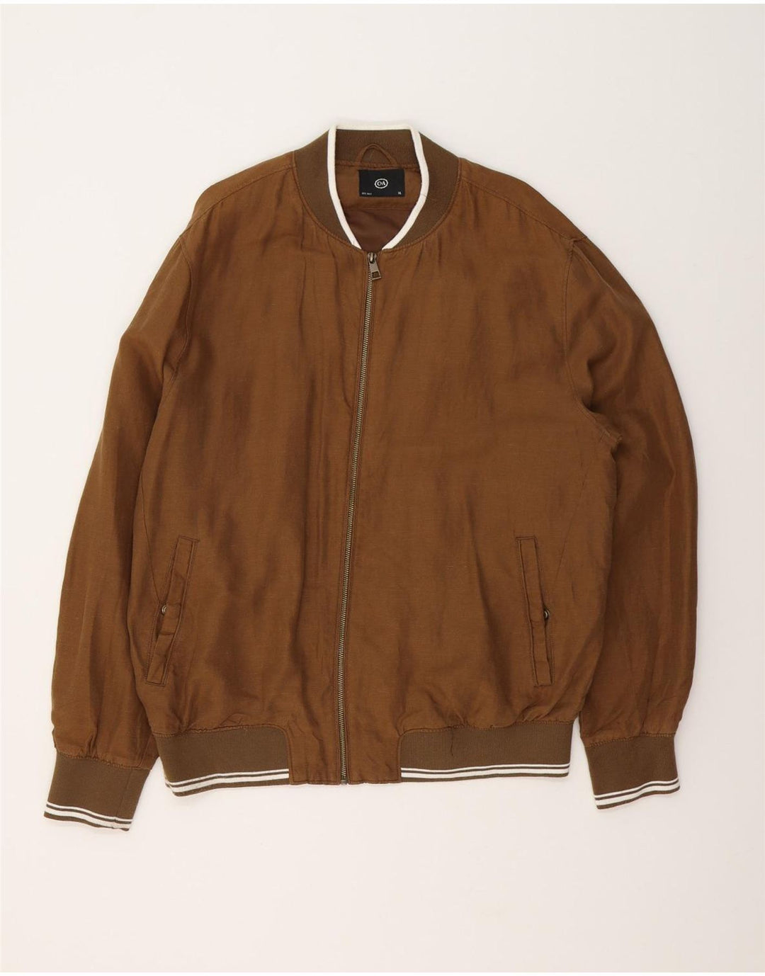 C & A Bomber Jacket pentru bărbați UK 42 XL maro bumbac