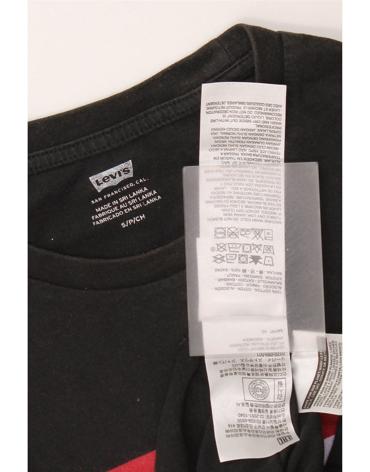 Tricou grafic Levi's pentru bărbați Top mic, negru, bumbac