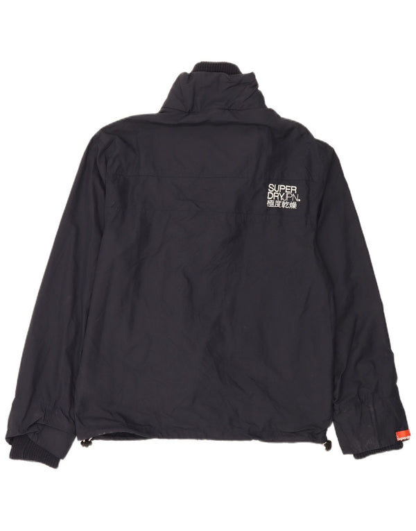 Jachetă de ploaie grafică The Windcheater pentru bărbați SUPERDRY UK 40, mare, bleumarin