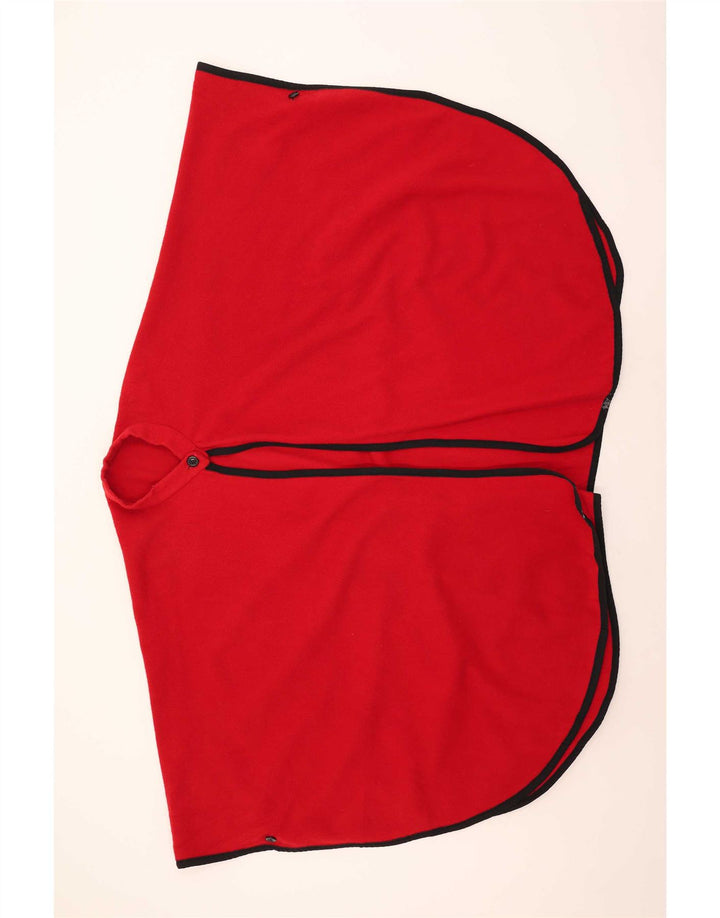 Manta Poncho Vintage pentru Dama Marime Unia Rosie