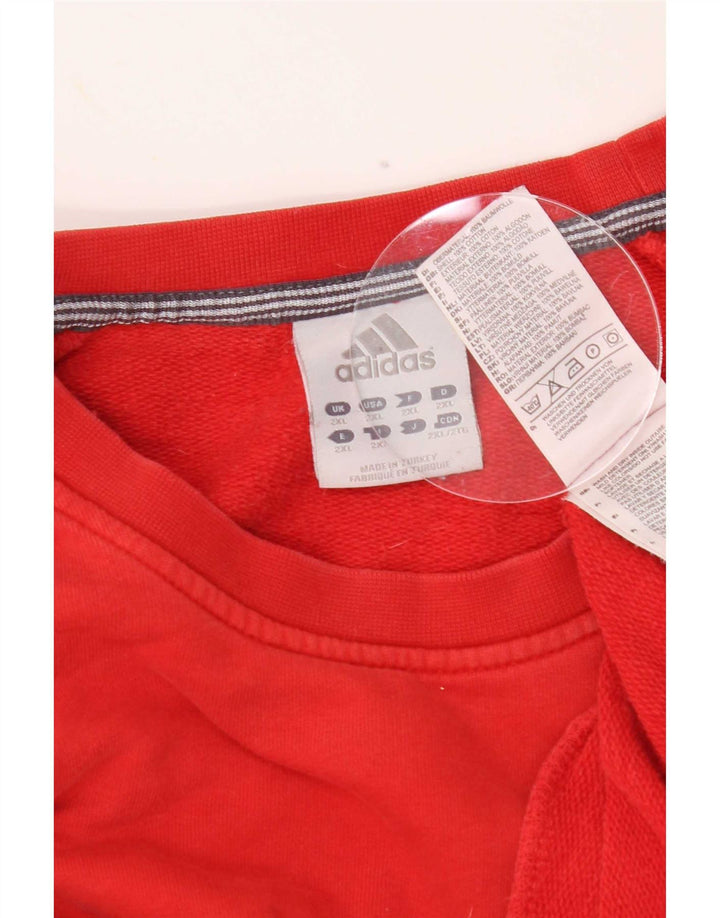 Pulover pentru bărbați Adidas 2XL bumbac roșu