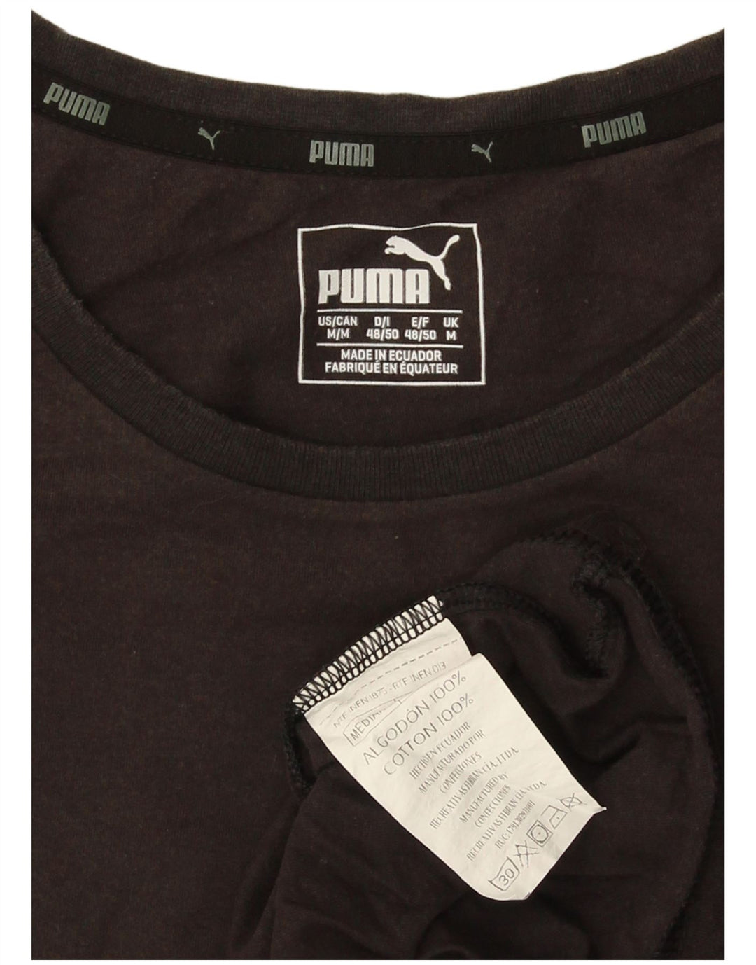 Tricou grafic Puma pentru bărbați Top mediu negru bumbac
