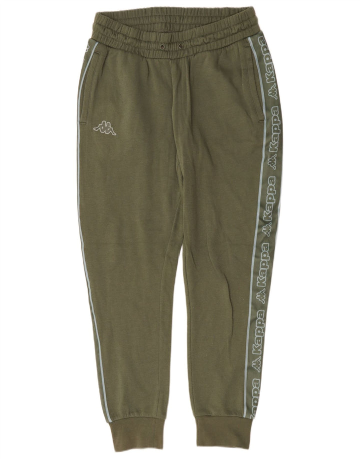 Pantaloni de trening grafic Kappa pentru bărbați Joggeri, bumbac mediu kaki