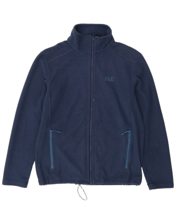 Jack Wolfskin Mens Liner Fleece Jacket UK 42 Poliester mare bleumarin