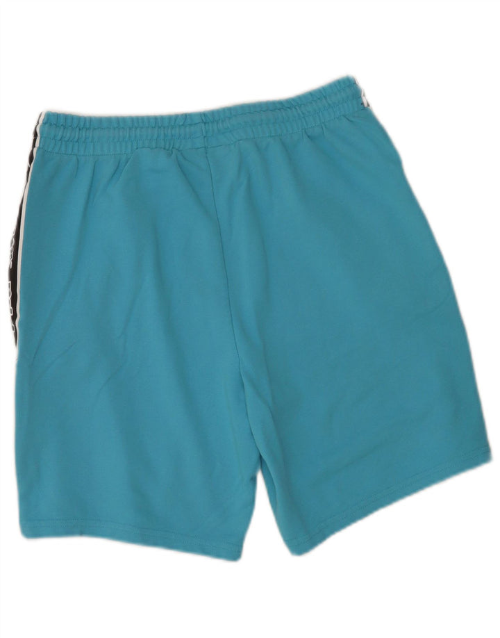 Pantaloni scurți de sport grafic Kappa pentru bărbați, bumbac color block, albastru mediu
