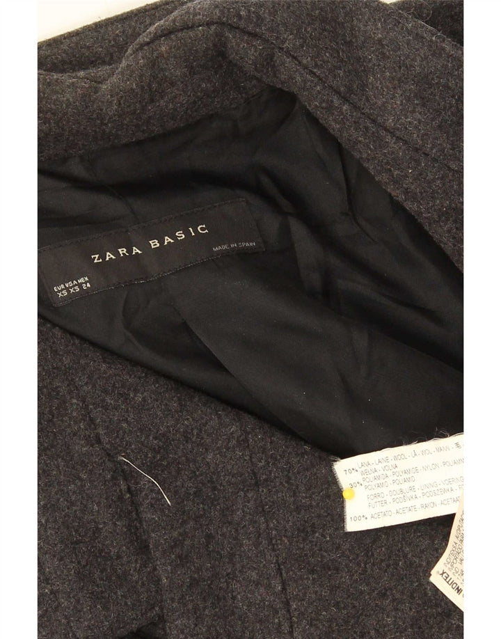 Palton pentru femeie Zara UK 6 XS Lână neagră