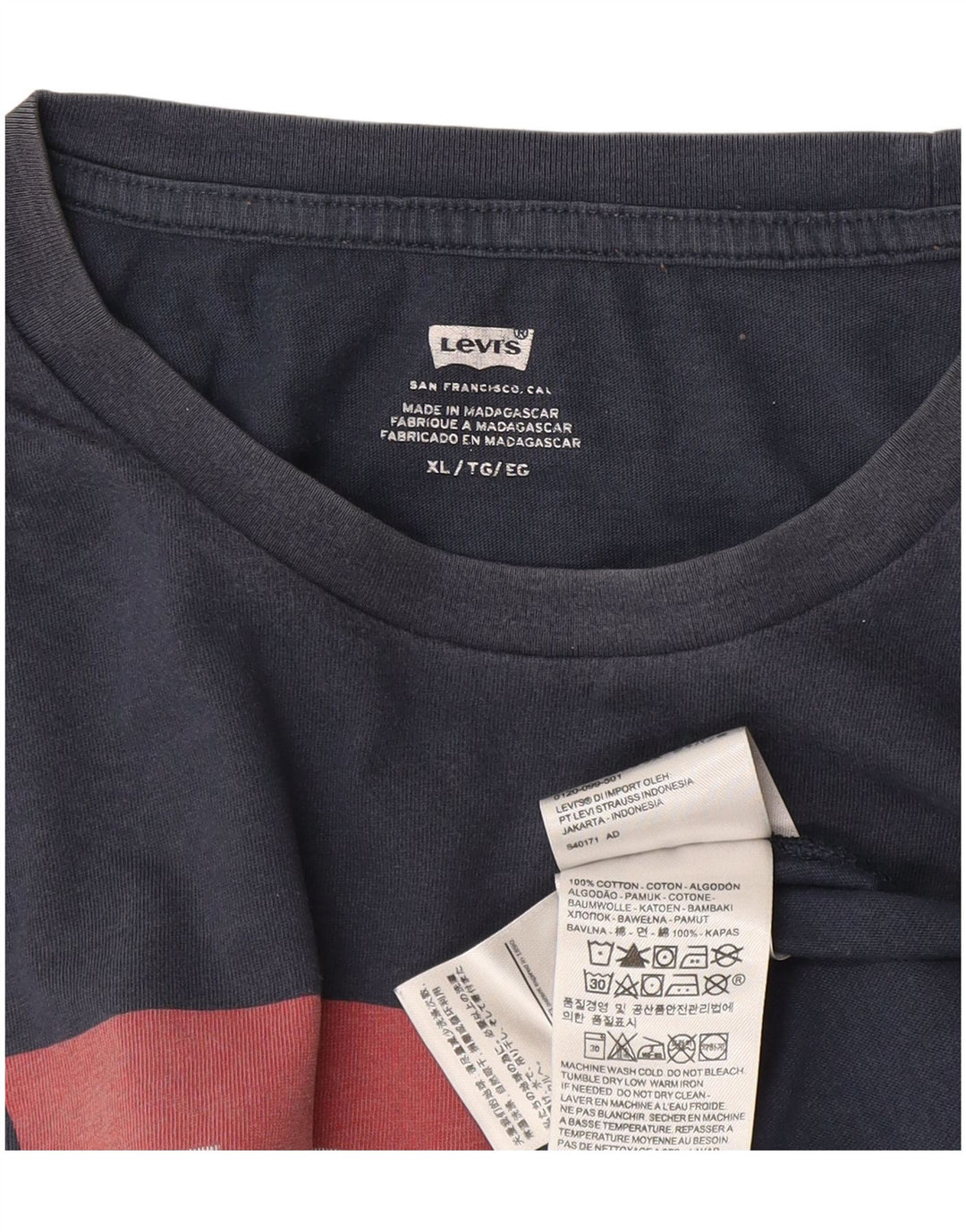 Tricou grafic pentru bărbați Levi's Top XL Bumbac bleumarin