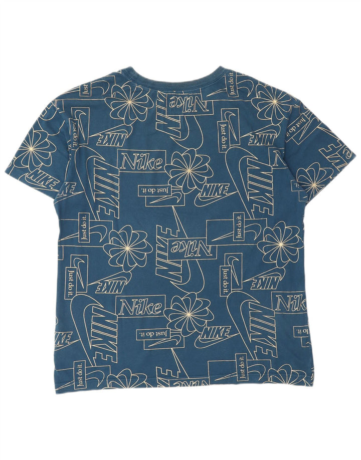Tricou grafic Nike pentru bărbați Top mic din bumbac bleumarin