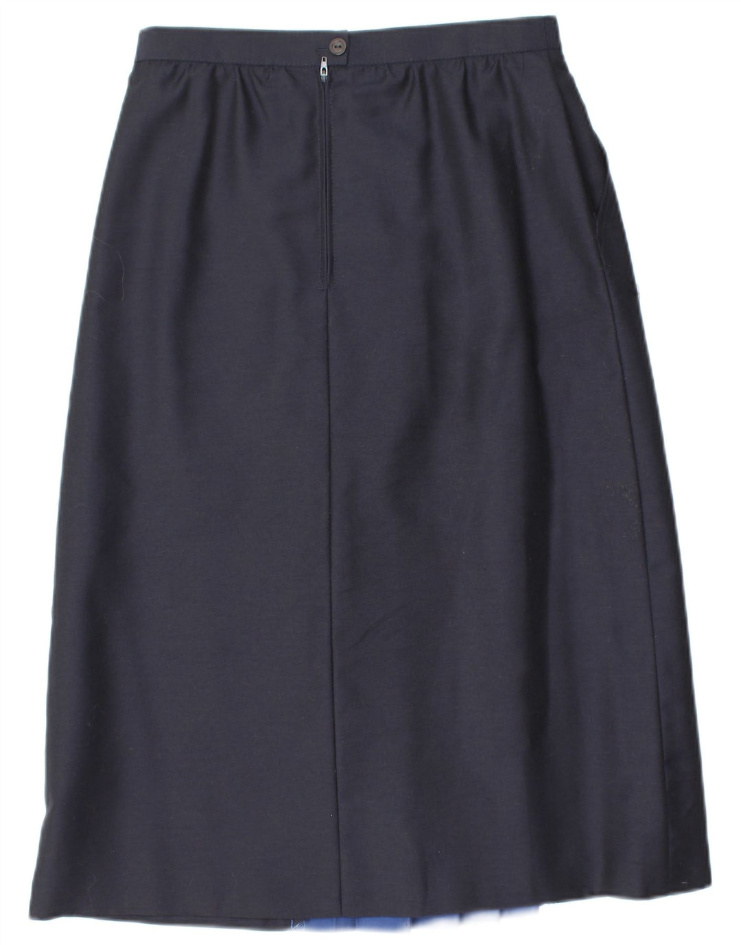 Fustă A-Line pentru femei VINTAGE cu talie înaltă EU 38 Medium W28 Bleumarin