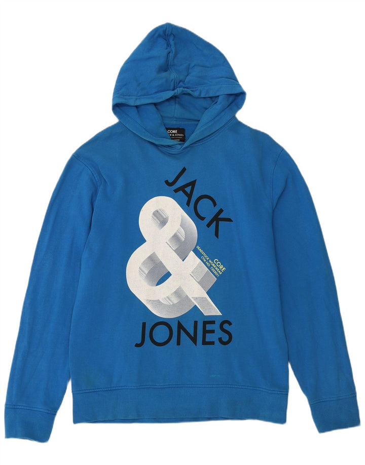 JACK & JONES Pulover grafic pentru bărbați XL Bumbac albastru
