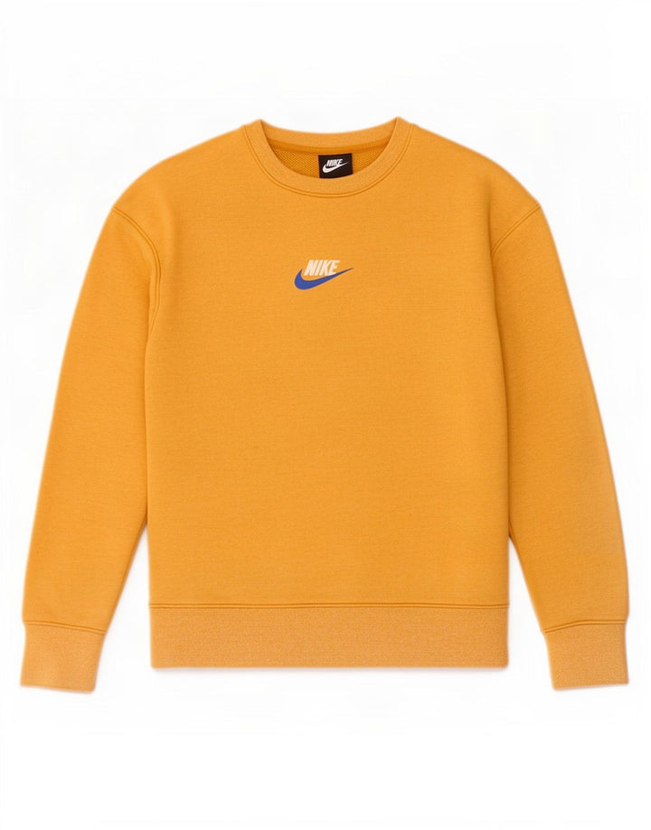 Pulover Nike pentru bărbați din bumbac galben mic