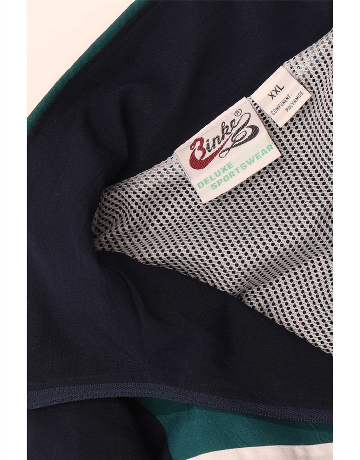 Jachetă de trening vintage pentru bărbați, 2XL, multicoloră, poliamidă