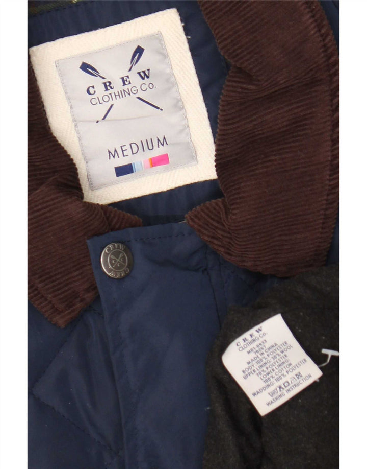 Crew Clothing Jachetă matlasată pentru bărbați UK 38 Medium Bleumarin Colorblock