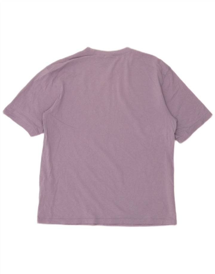 Tricou supradimensionat pentru femei ADIDAS UK 10 mic bumbac violet