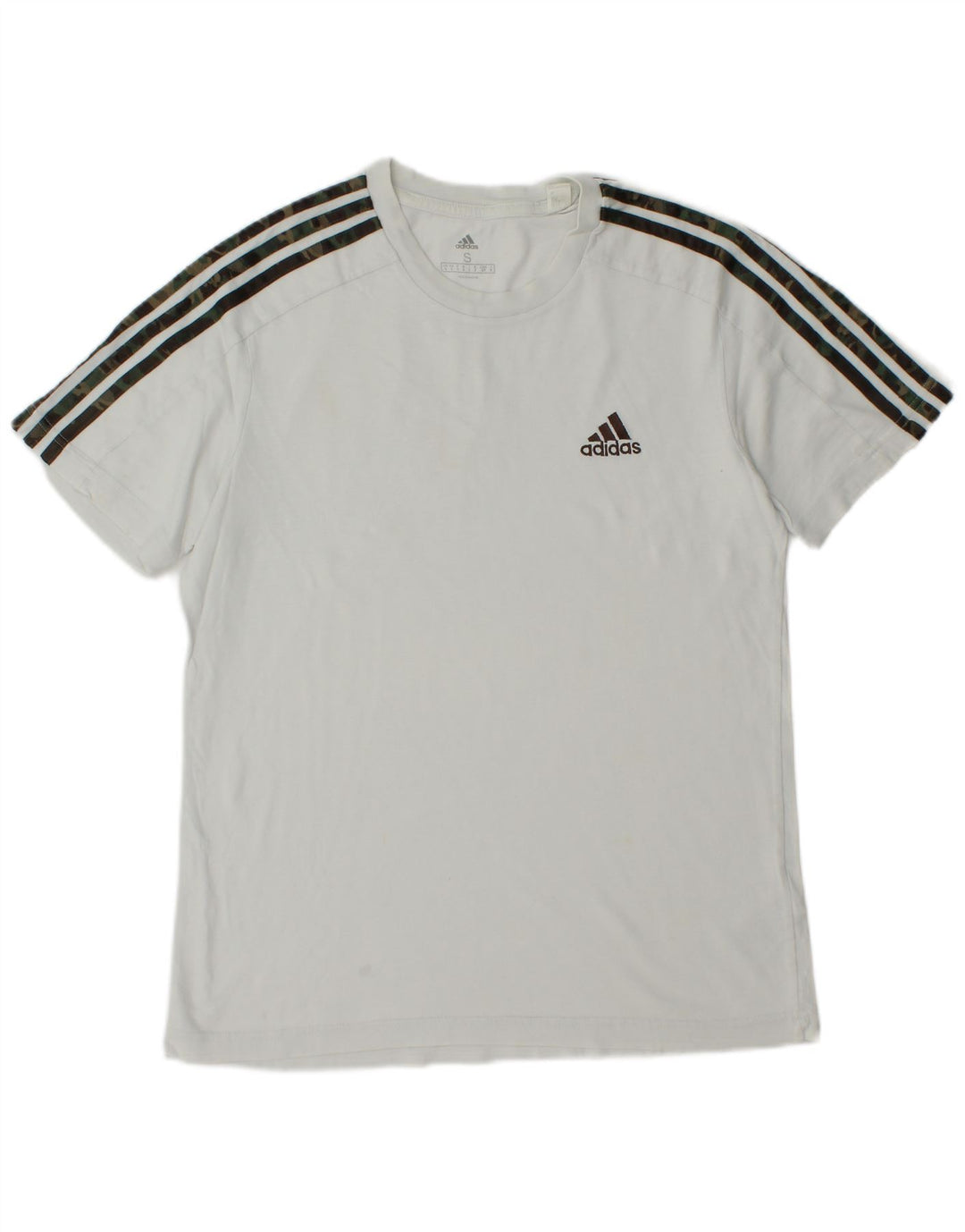 Tricou pentru bărbați Adidas Top mic, alb, bumbac