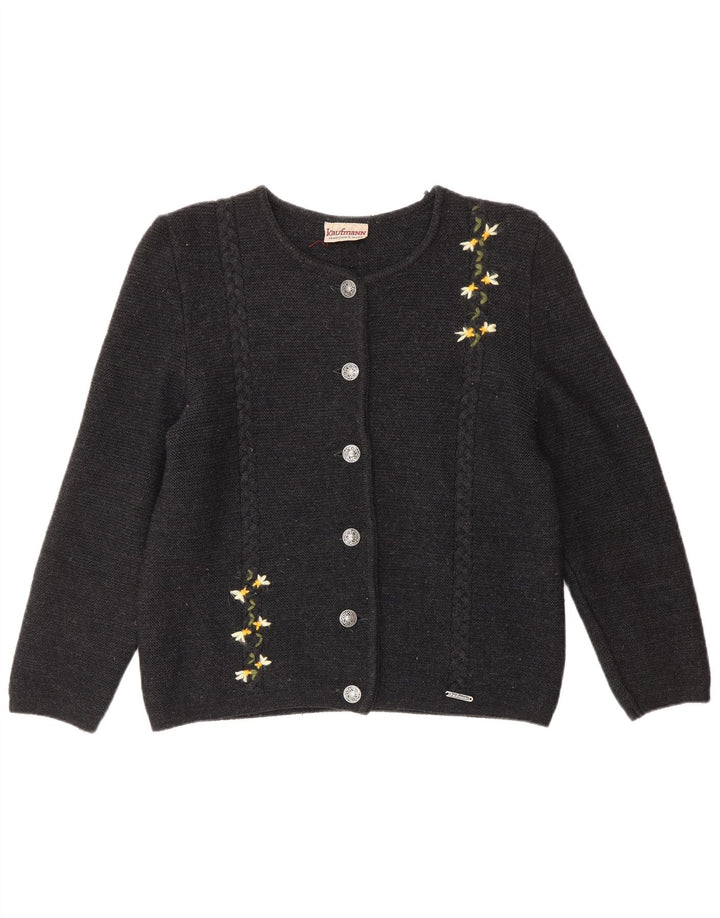 Pulover cardigan pentru femei KAUFMANN IT 44 Lână Florală Gri Mediu