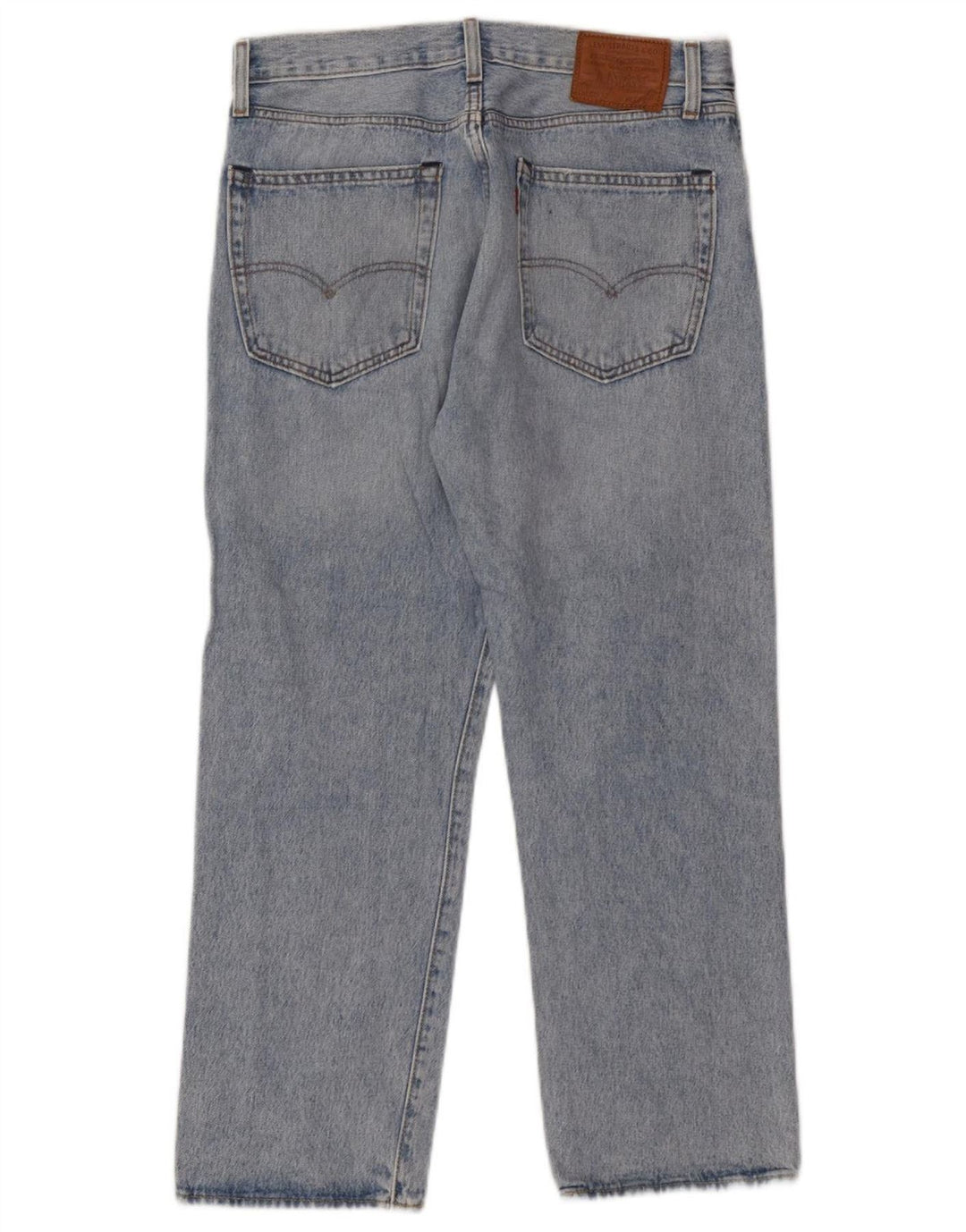 LEVI'S Mens 551 Straight Jeans W32 L27 Blue Cotton
