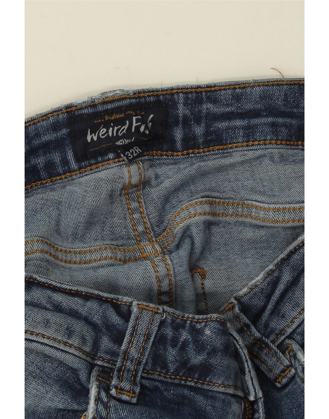 Blugi drepti pentru bărbați Weird Fish W32 L30 Bumbac albastru