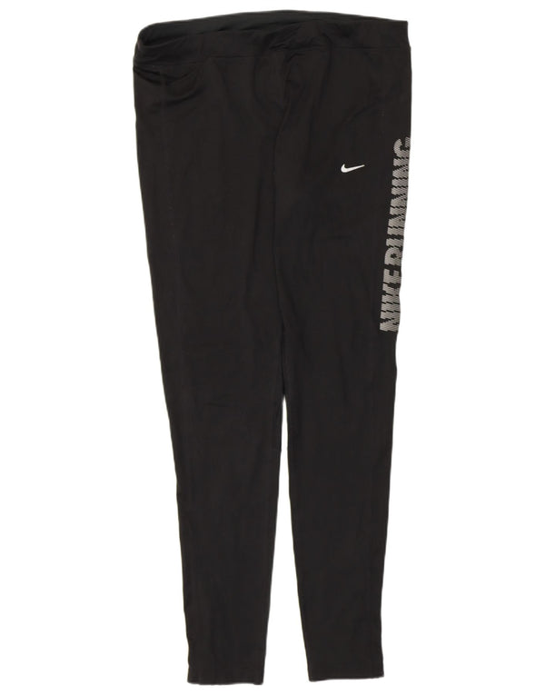Leggings NIKE Dri Fit Graphic pentru femei UK 18 XL Poliester negru