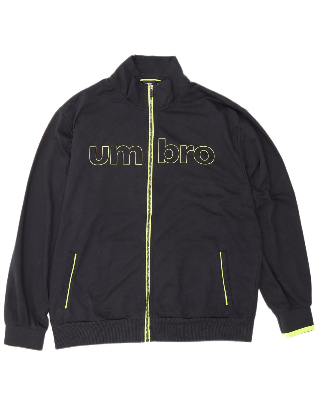 Jachetă de trening grafică Umbro pentru bărbați IT 56 XL bumbac negru