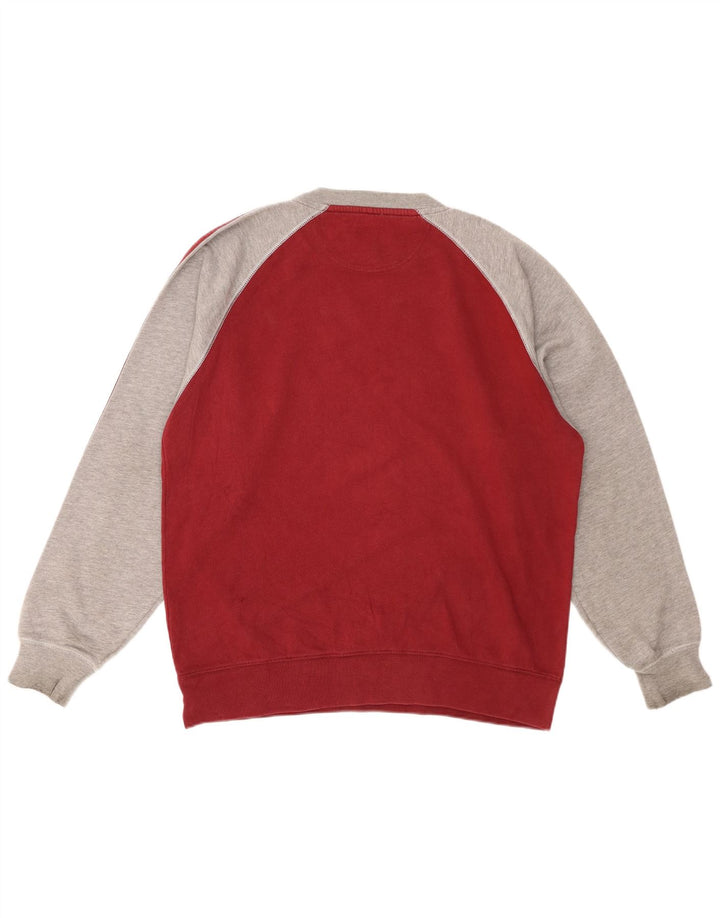 Pulover ASICS pentru bărbați, roșu mediu, bumbac color bloc