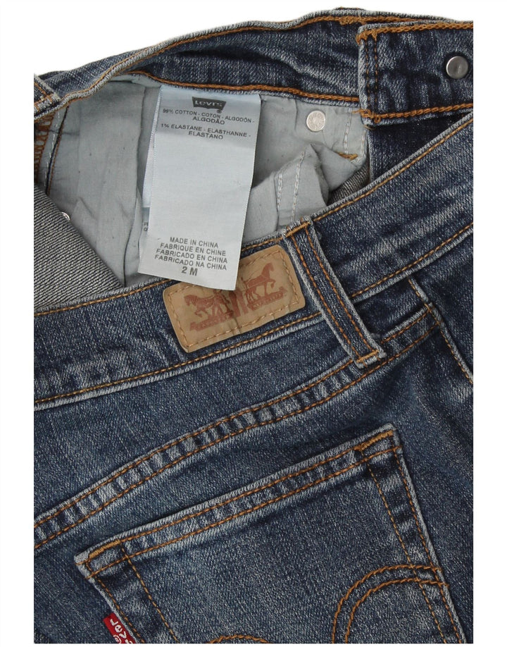 Blugi drepti pentru femei 505 LEVI'S US 2 XS W25 L31 Bumbac albastru