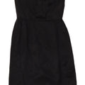 J. CREW Mini rochie fără bretele pentru femei US 2 XS mătase neagră