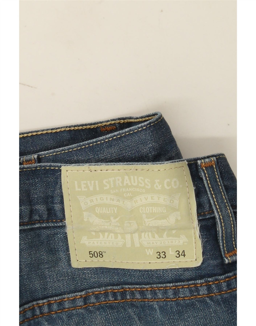 Blugi Levi's 508 Slim pentru bărbați W33 L31 Bumbac albastru